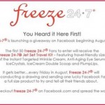 Freeze 24-7 Facebook Giveaway