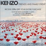 Kenzo Parfums Friends & Family 20% Off Discount