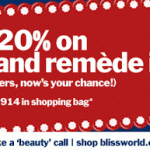 20% Off at Blissworld.com