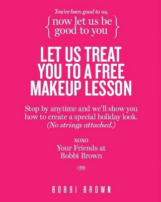 Get a Free Makeup Lesson at Bobbi Brown