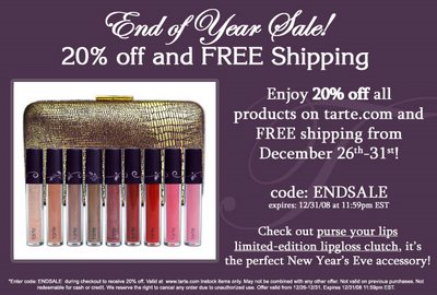 tarte’s End of the Year Sale