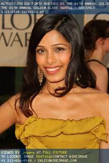 Slumdog Millionaire’s Freida Pinto’s Makeup at the Golden Globes