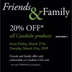 Caudalie Friends & Family : 20% Off