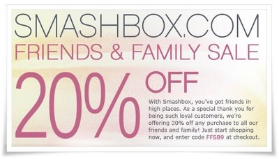 20% off at Smashbox