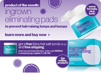 Free Bliss Ingrown Eliminating Pads