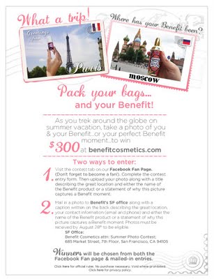 Win $300 To Spend At Benefitcosmetics.com