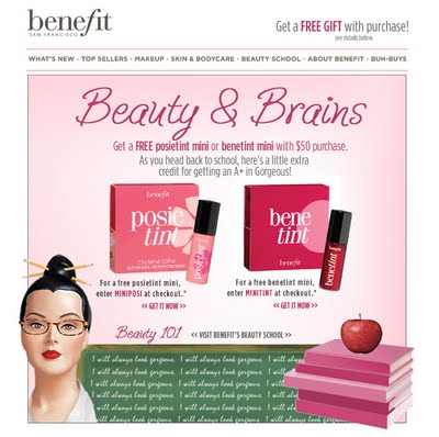 Free Mini Benetint or Posietint at Benefitcosmetics.com