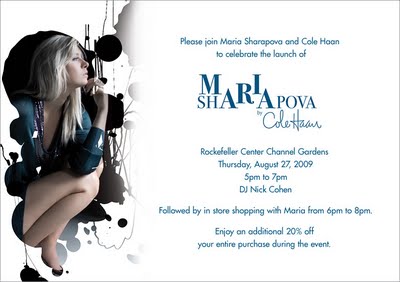 Join Maria Sharapova and Cole Haan to Celebrate the Launch of Maria Sharapova’s Collection for Cole Haan