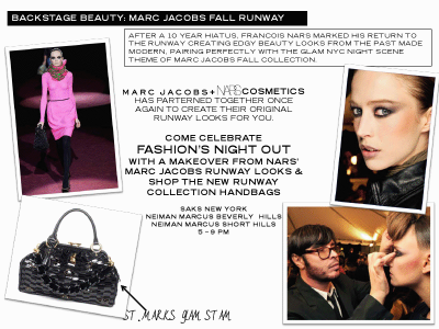 Fashion’s Night Out: Marc Jacobs + NARS
