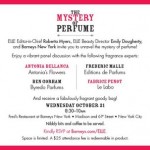 NYC Gals: Check out The Mystery of Perfume Event at Barney’s New York!
