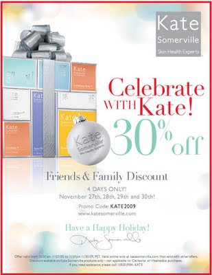 Kate Somerville Friends and Family – 30% Off!