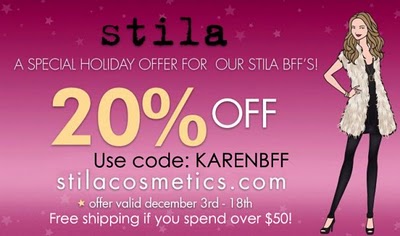 20% Off Stila Cosmetics!