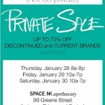 Not-So-Private Sale at Space.NK