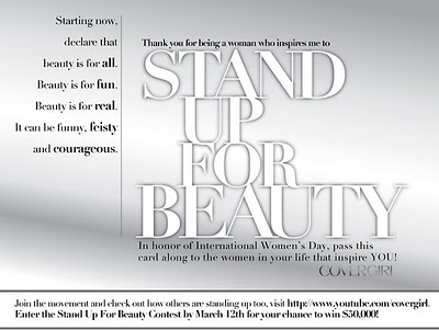 Stand Up For Beauty; Win 50K From COVERGIRL!