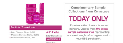 Today Only: Get Complimentary Samples From Kerastase