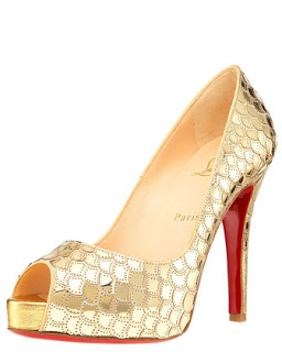 Shoe Porn: Christian Louboutin Sequin-Scale Very Prive Pump