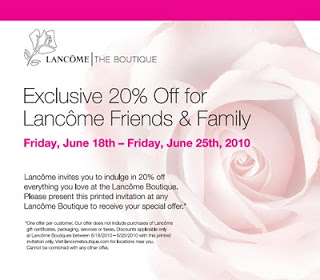 20% Off at Lancôme