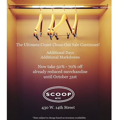 Scoop Warehouse Sale Extended