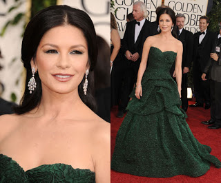 Get The Look: Catherine Zeta Jones At The 2011 Golden Globe Awards