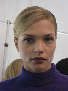 Plummy Tones Backstage At Carolina Herrera