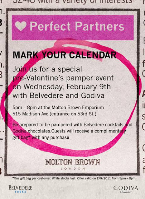 Get Your Molton Brown & Godiva On Tomorrow Night