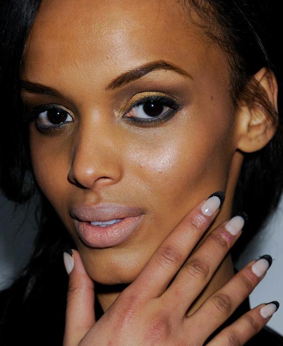 Fashion Week Fall 2012 Beauty Trends: Shellacked Shapes, Nude Nails, Micro-braids