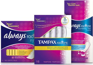 New: Tampax Radiant + A Giveaway
