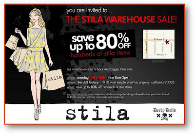 Stila Warehouse Sale In Los Angeles