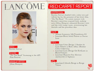 Kristen Stewart’s Makeup At The ‘On The Road’ Premiere