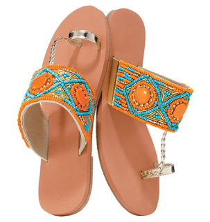 Avon Beaded Escape Toe Loop Sandal