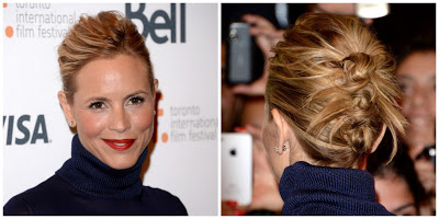 Hairstyle How-to: Maria Bello’s Deconstructed Knotted Updo