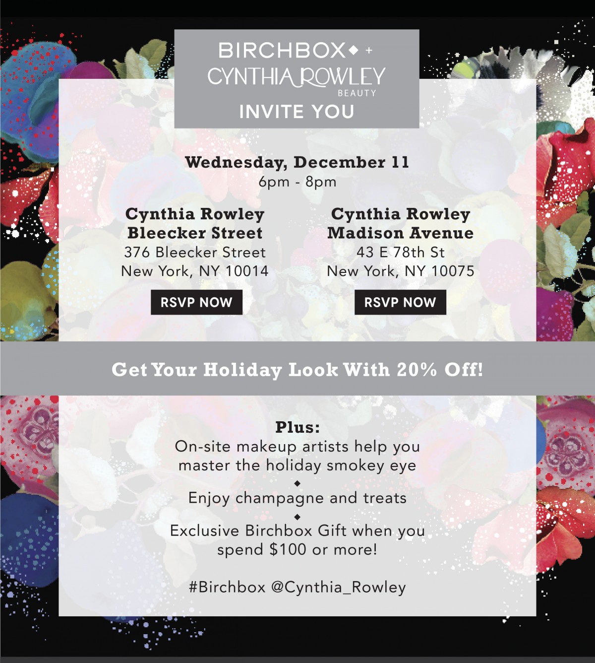 Join Birchbox And Cynthia Rowley For A Shopping Event On December 11