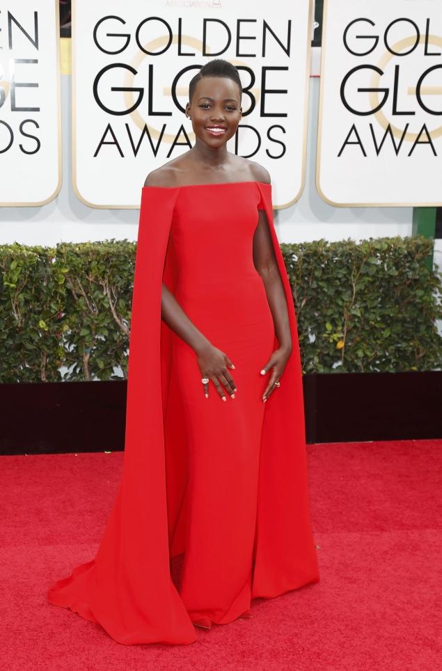 Get The Golden Globes Look: Lupita Nyongo’s Hair & Nails