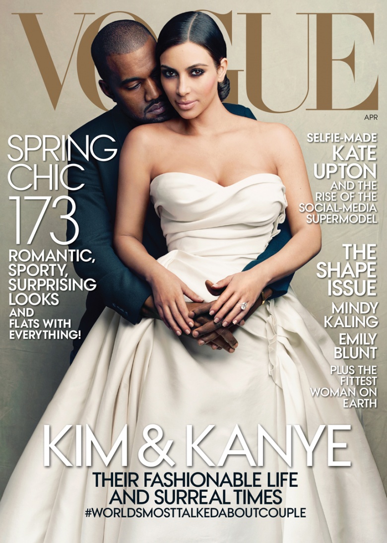 Kim Kardashian And Kanye West's Vogue Cover