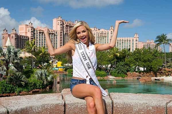 Miss Teen USA 2013 Cassidy Wolf poses shortly after winning at last year's pageant. 