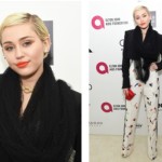 Miley Cyrus’ Marvelous Makeup For Elton John’s AIDS Foundation Academy Awards Viewing Party