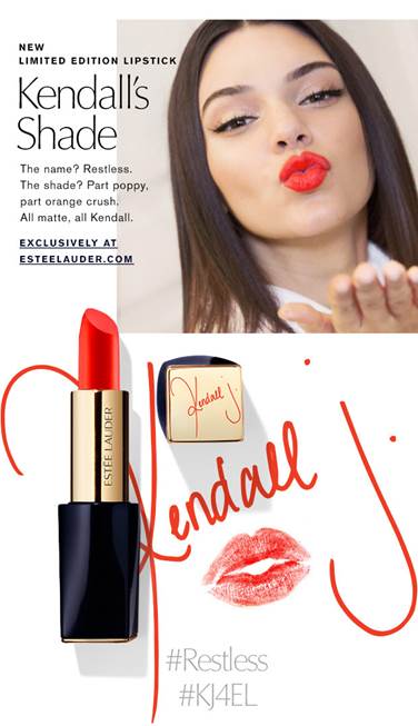 Kendall Jenner Launches Limited Edition Lipstick