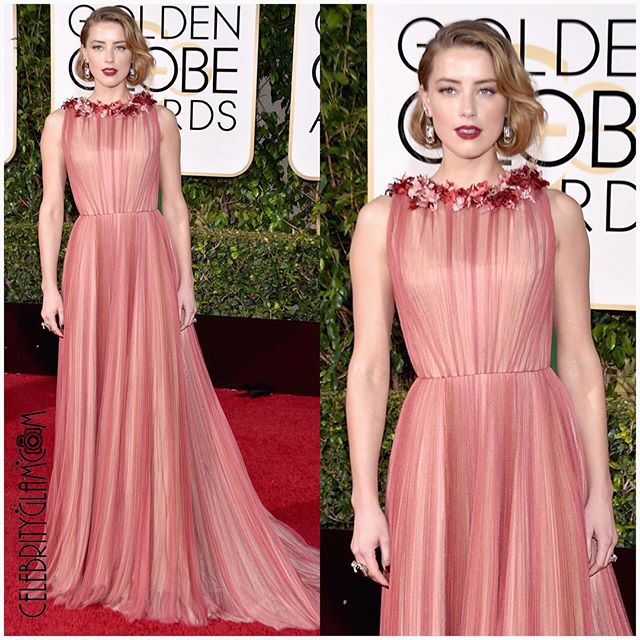 You And I Both Know You Need To Know About Amber Heard’s Golden Globes Lip