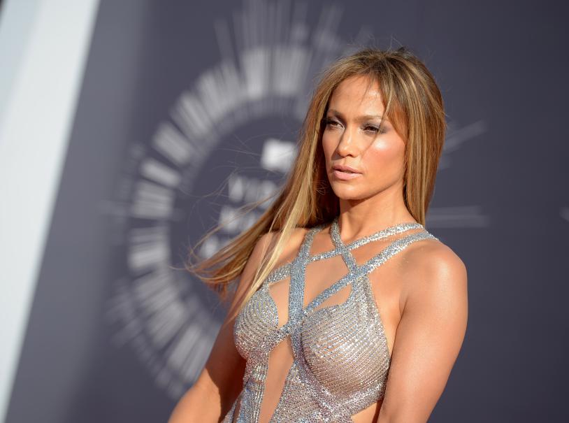 Jennifer Lopez arrives at the MTV Video Music Awards at The Forum on Sunday, Aug. 24, 2014, in Inglewood, Calif. (Photo by Jordan Strauss/Invision/AP)