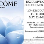 20% Off and Free Shipping at Lancome-usa.com