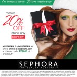 Sephora Friends and Family: 20% Off!