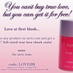 Free tarte Cheek Stain!