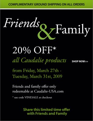 Caudalie Friends & Family : 20% Off