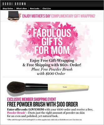 Mother’s Day Deals for Bobbi Brown Products