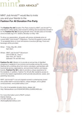 Felicia Sullivan’s Fashion For All Donation Pre-Party!