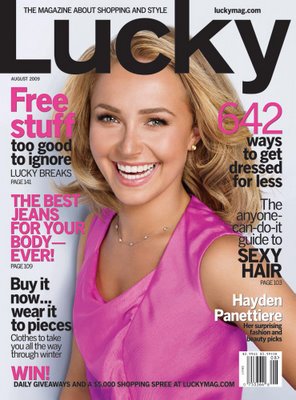 Hayden Panettiere Graces the August Cover of Lucky