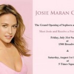 Josie Maran To Give Makeovers at the New Times Square Sephora