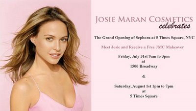 Josie Maran To Give Makeovers at the New Times Square Sephora