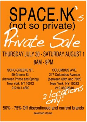 Space.NK “Not so Private” Sale