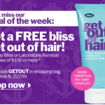 Get a Free Bliss Get out of Hair